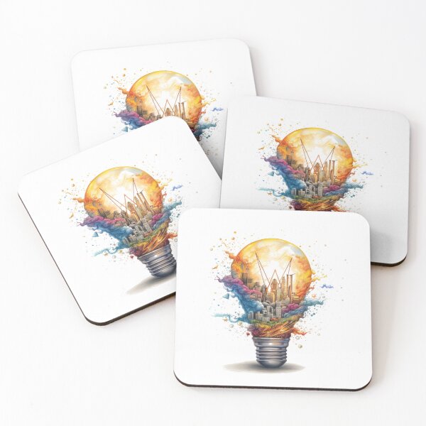 Item preview, A light bulb with many details and colors that represents the birth of an idea designed and sold by SvarunPogani.