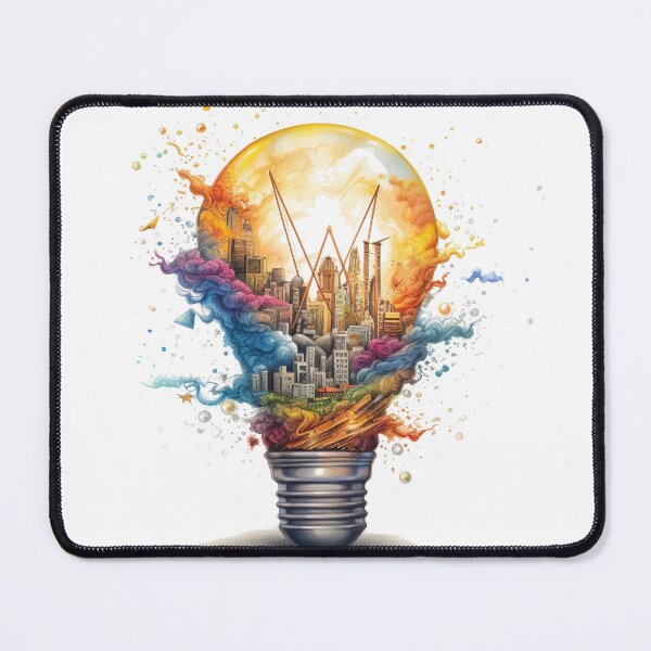 Item preview, A light bulb with many details and colors that represents the birth of an idea designed and sold by SvarunPogani.