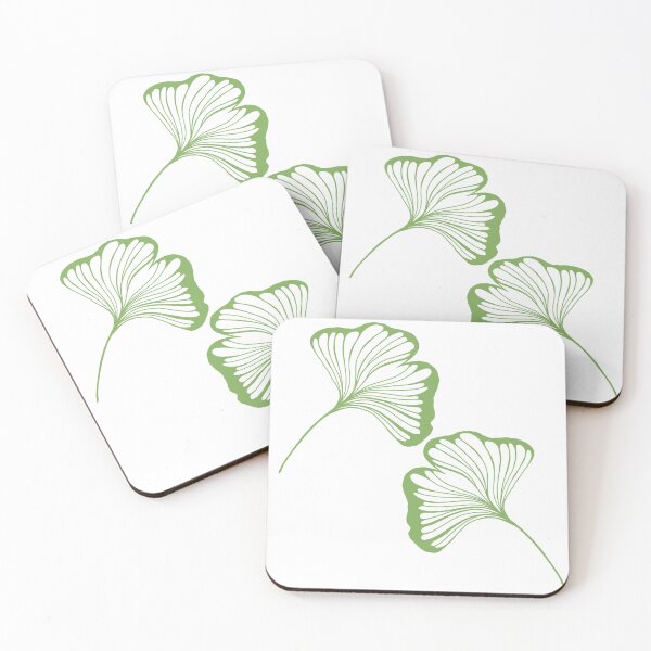 Item preview, Ginkgo leaves bilobar botanical print for printing on clothes, textiles and stationery designed and sold by Sunshine2504.