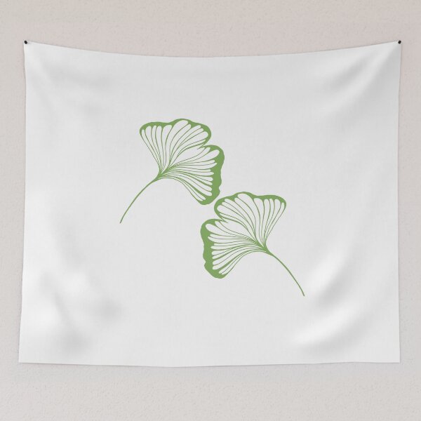 Item preview, Ginkgo leaves bilobar botanical print for printing on clothes, textiles and stationery designed and sold by Sunshine2504.