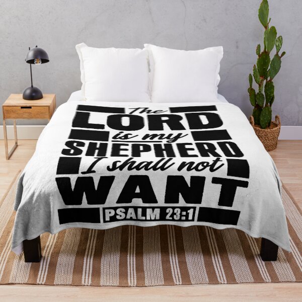 Item preview, Psalm 23:1 The LORD Is My Shepherd I Shall Not Want designed and sold by plushism.