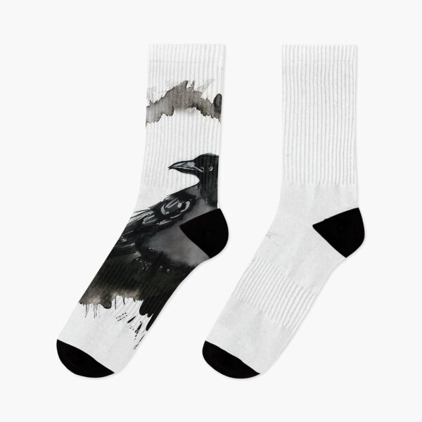 Item preview, Ink-Stained Elegance: Crow Amidst the Blots designed and sold by ReplyGirl.