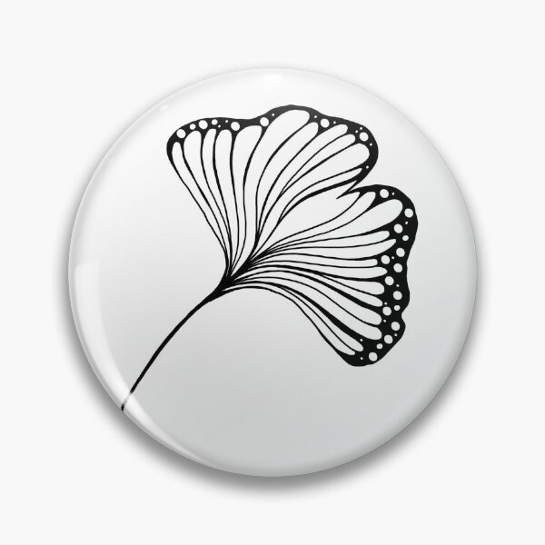 Item preview, Ginkgo leaves bilobar botanical print for printing on clothes, textiles and stationery designed and sold by Sunshine2504.