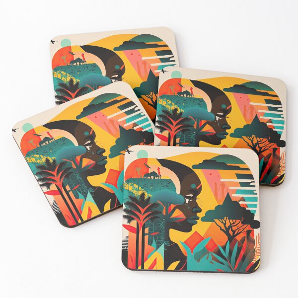 Item preview, African Jungle Bauhaus Design designed and sold by ArtificialGenes.