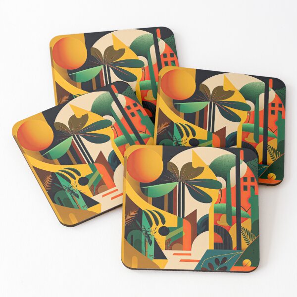 Item preview, African Jungle Bauhaus Design designed and sold by ArtificialGenes.