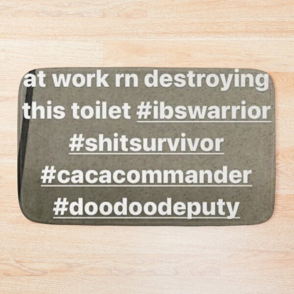 Item preview, IBS bathroom sign designed and sold by Hungry Hungry  Buffalo.