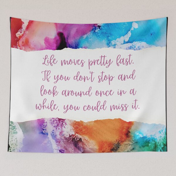 Item preview, Life moves pretty fast. - Ferris Bueller designed and sold by StickerSparkle.