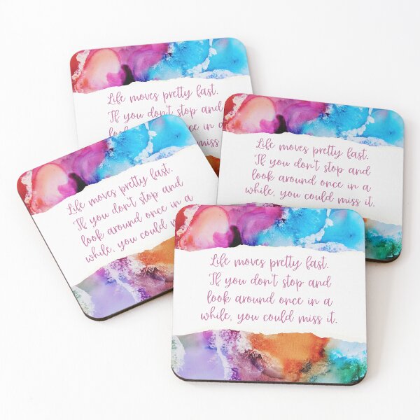 Item preview, Life moves pretty fast. - Ferris Bueller designed and sold by StickerSparkle.