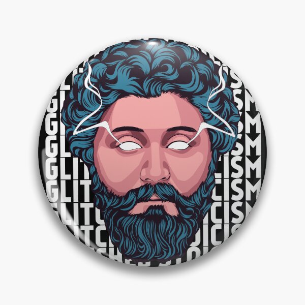 Artikelvorschau, Marcus Aurelius Glitched Stoicism Wiederholung entworfen und verkauft von DeYoungFashion.