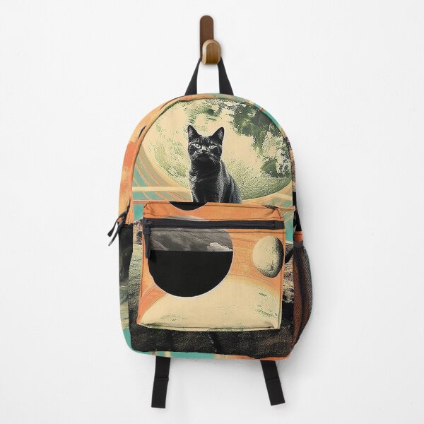 Item preview, Midcentury Space Cat Panther designed and sold by Oh Halo Berry.