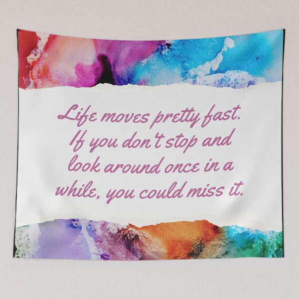 Item preview, Life moves pretty fast. - Ferris Bueller designed and sold by StickerSparkle.