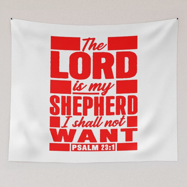 Item preview, Psalm 23:1 The LORD Is My Shepherd I Shall Not Want designed and sold by plushism.