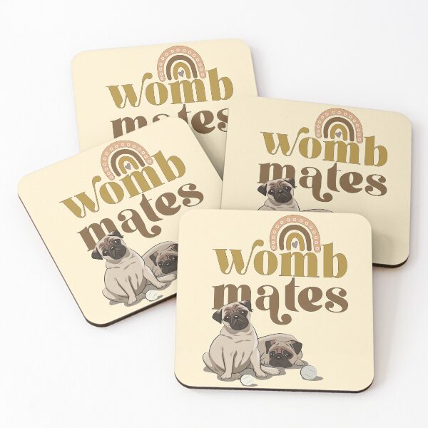 Item preview, Pug puppies - womb mates pug mom gift designed and sold by Lolly's Lane Shoppe.