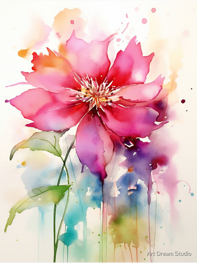 Floral loose watercolor 1 | Sticker