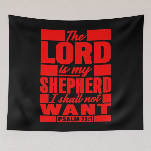 Item preview, Psalm 23:1 The LORD Is My Shepherd I Shall Not Want designed and sold by plushism.