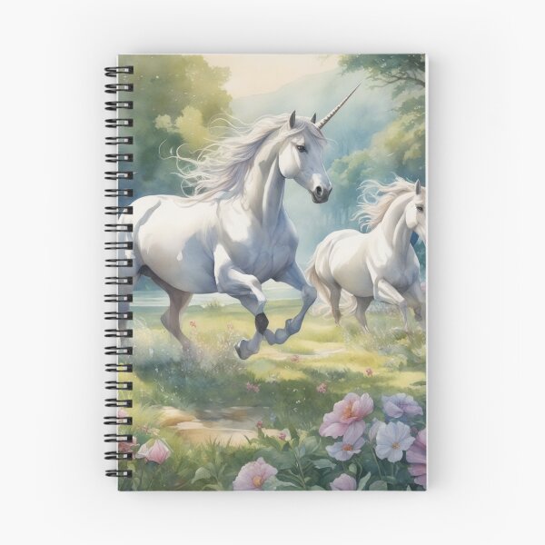 Item preview, Unicorns Galloping through a Meadow designed and sold by ArtbyAdrian.