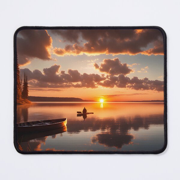 Item preview, sunset over the lake designed and sold by ARabbitHole.