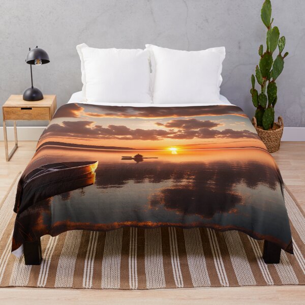 Item preview, sunset over the lake designed and sold by ARabbitHole.