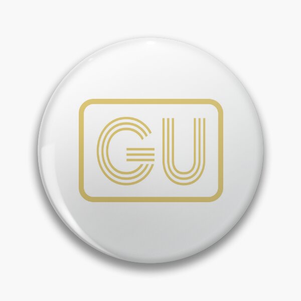Item preview, GU Initials Gold Geometric Letters designed and sold by Jeallan Designs.
