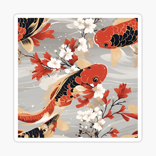 Vista previa del artículo con la obra «Pez koi: el símbolo de la suerte y la prosperidad en la cultura japonesa», diseñado y vendido por DreamerScape.
