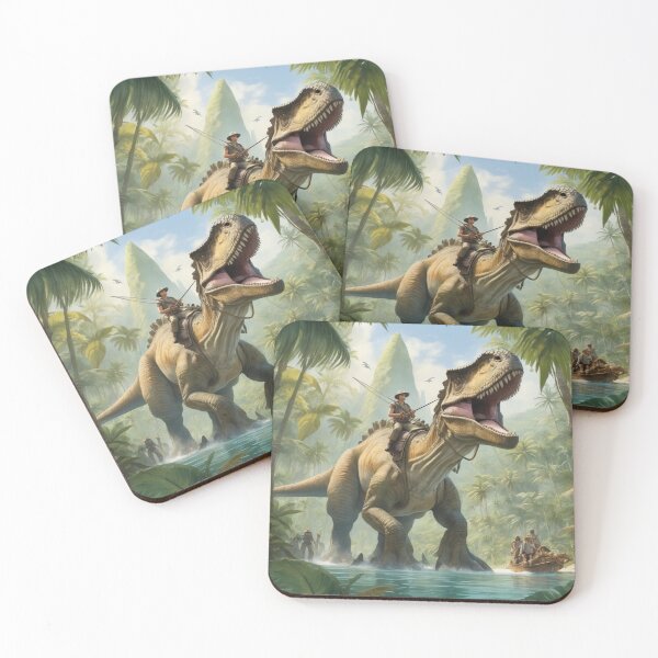 Item preview, Dino Rider Exploring the Jungle designed and sold by ArtbyAdrian.