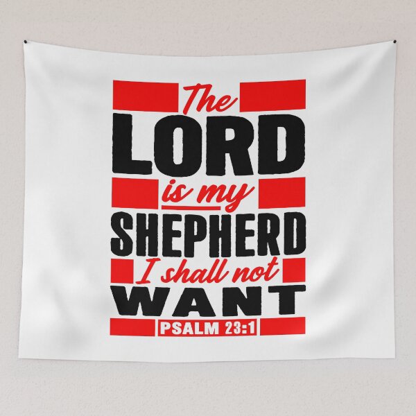 Item preview, Psalm 23:1 The LORD Is My Shepherd I Shall Not Want designed and sold by plushism.