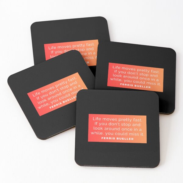 Item preview, Life moves pretty fast. - Ferris Bueller designed and sold by StickerSparkle.