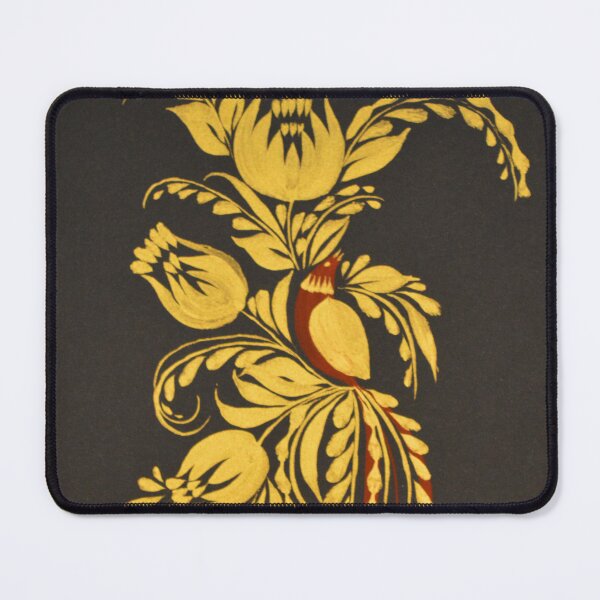 Item preview, Red and gold bird Petrykivka style by Béatrice Bisiaux designed and sold by BEATRICE BISIAUX.