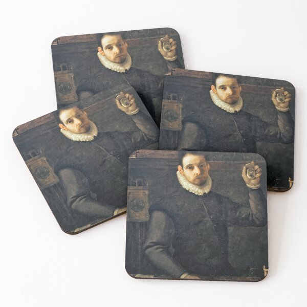 Item preview, Agostino Carracci - Self Portrait as a Watchmaker - Renaissance Art Masterpiece designed and sold by TheSoulOfArt.