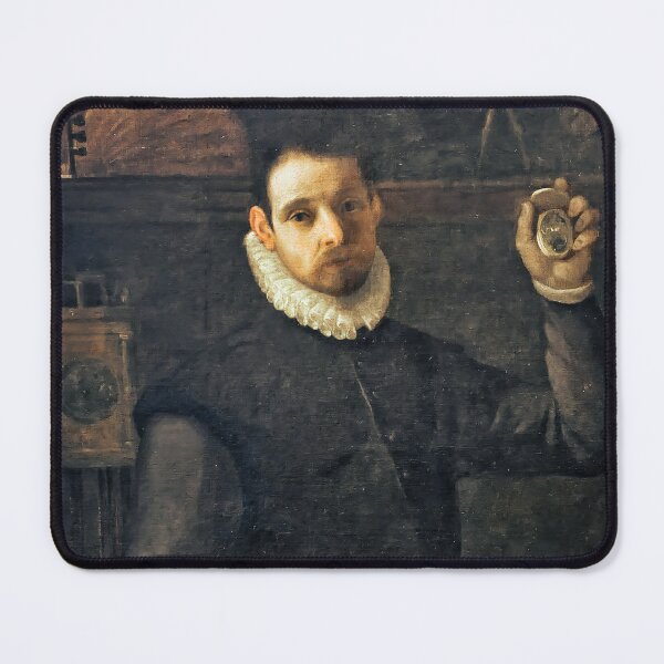 Item preview, Agostino Carracci - Self Portrait as a Watchmaker - Renaissance Art Masterpiece designed and sold by TheSoulOfArt.