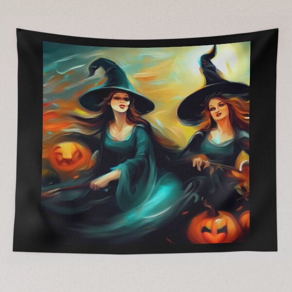 Aperçu de l'œuvre Halloween - Sorcières 1 créée et vendue par CrankyOldDude.