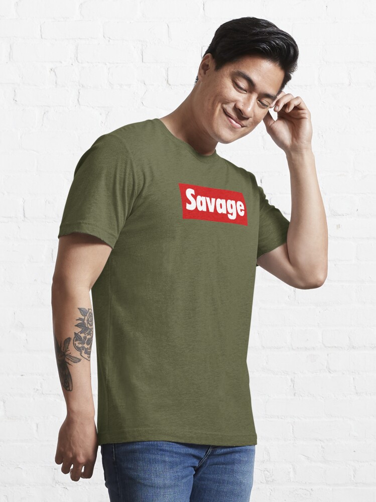 supreme savage meme funny typography | Pullover Hoodie