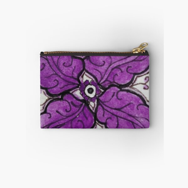 Item preview, Zentangle 304 Oak leaf in Purple designed and sold by CCWillow.