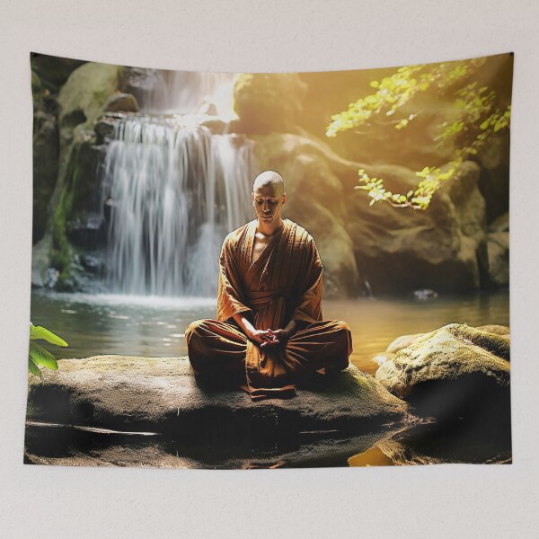 Item preview, Contemplative Monk designed and sold by ScenicViewPics.