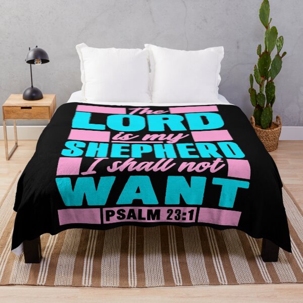 Item preview, Psalm 23:1 The LORD Is My Shepherd I Shall Not Want designed and sold by plushism.