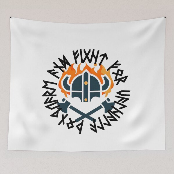 Item preview, Viking helmet and runes icon designed and sold by Eques-Store.