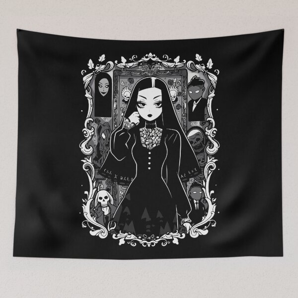 Artikelvorschau, Porträt von Morticia Addams entworfen und verkauft von Enyr.