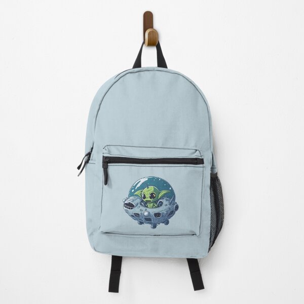 Item preview, Cute alien comes out of his spaceship on Earth designed and sold by davidbomel-Art.