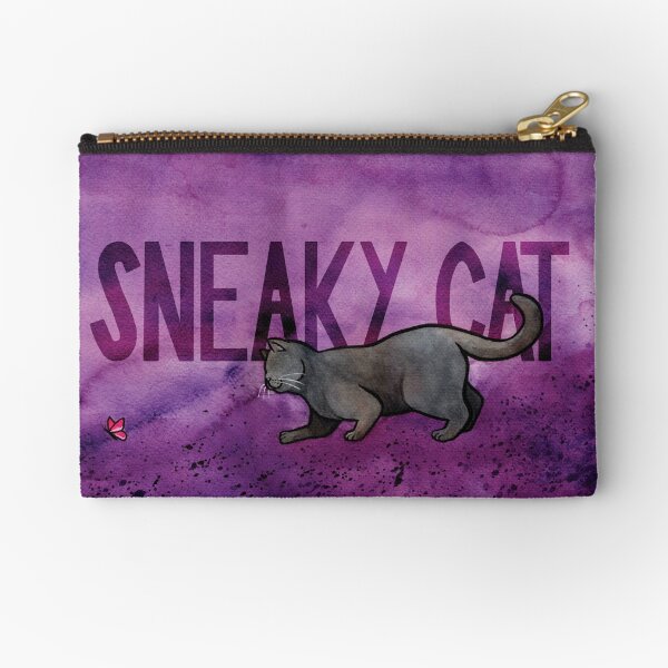 Sneaky Cat Zipper Pouch