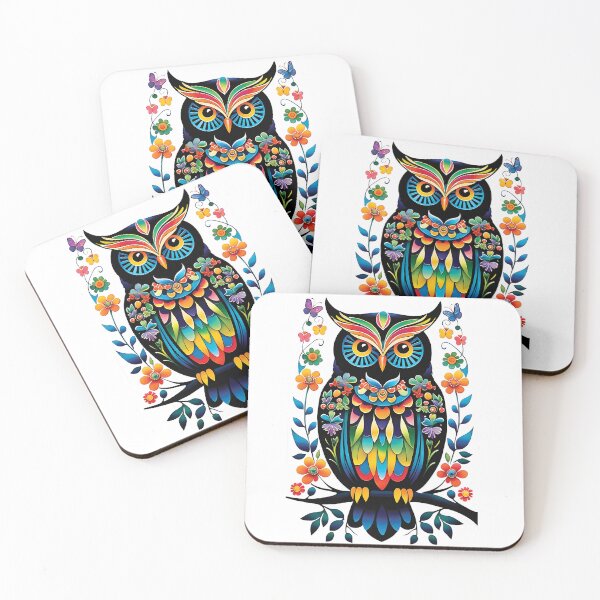 Item preview, A Colourful Owl Illustration designed and sold by Belartee.
