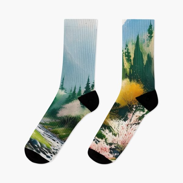 Item preview, Watercolor Mountain Landscape - Impressionism and Chinese painting designed and sold by joejiing.
