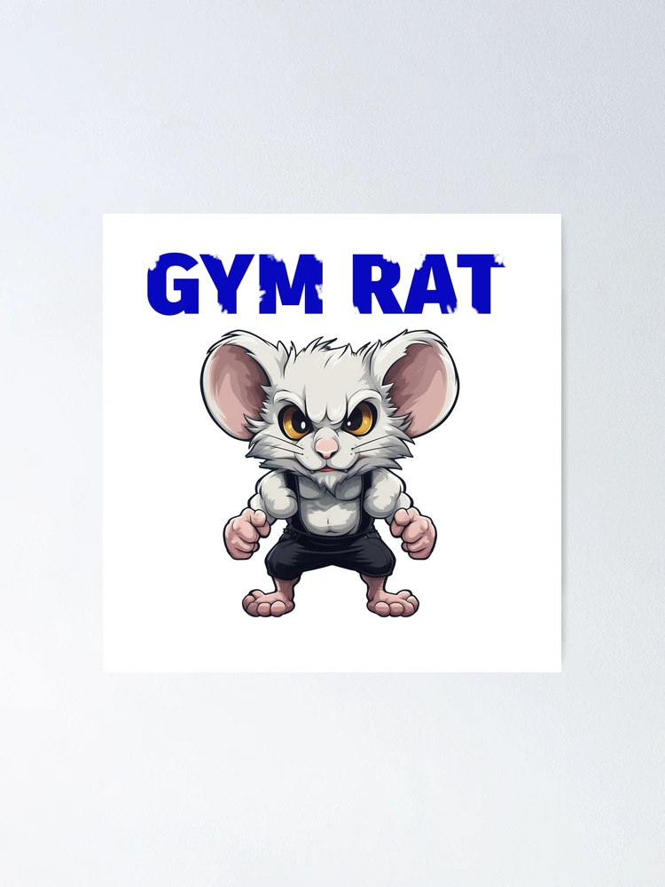 Custom Gym Mug for Women With Cartoon, Gym Rat Mug, Gym Gift for