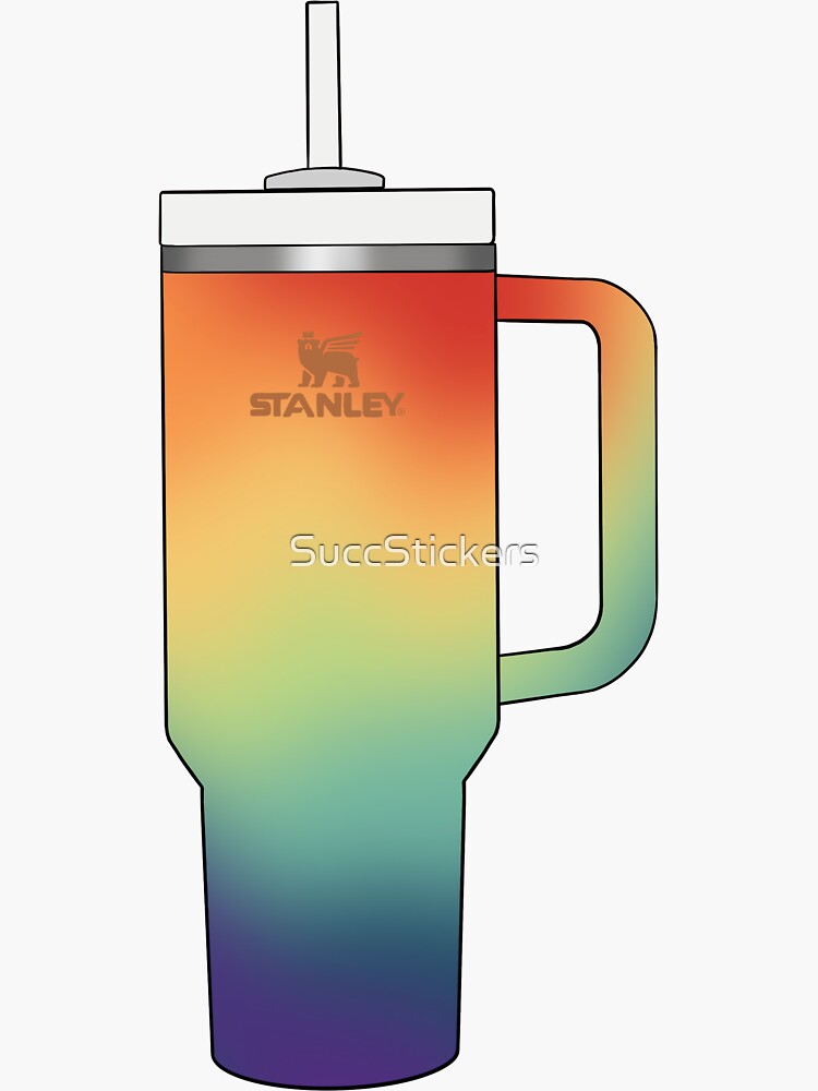 Stanley Vintage Boho Rainbow' Sticker