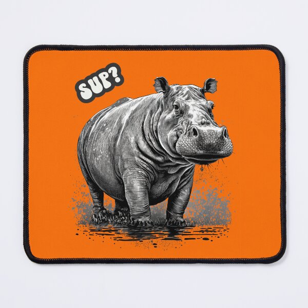 Artikelvorschau, Hippopotamus Hippo - Geschenk für Tierliebhaber entworfen und verkauft von InkyGenies.