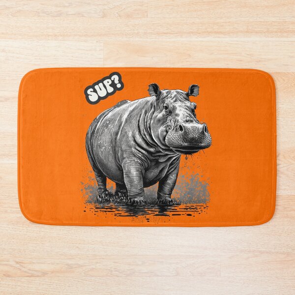 Artikelvorschau, Hippopotamus Hippo - Geschenk für Tierliebhaber entworfen und verkauft von InkyGenies.
