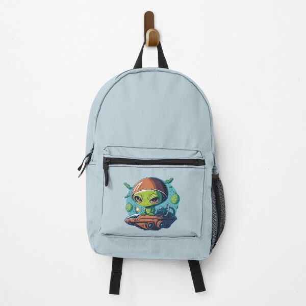 Item preview, Cute alien comes out of his spaceship on Earth designed and sold by davidbomel-Art.