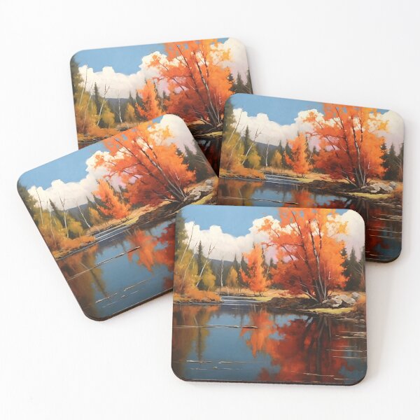 Item preview, Colorful Autumn Scene 1 designed and sold by Red Witch Art.
