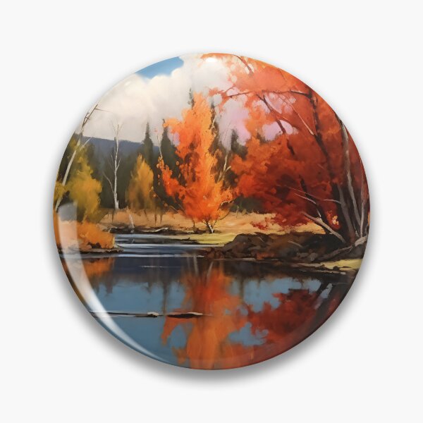 Item preview, Colorful Autumn Scene 1 designed and sold by Red Witch Art.
