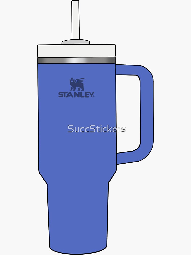 Stanley Cup Blue Sticker for Sale by SuccStickers