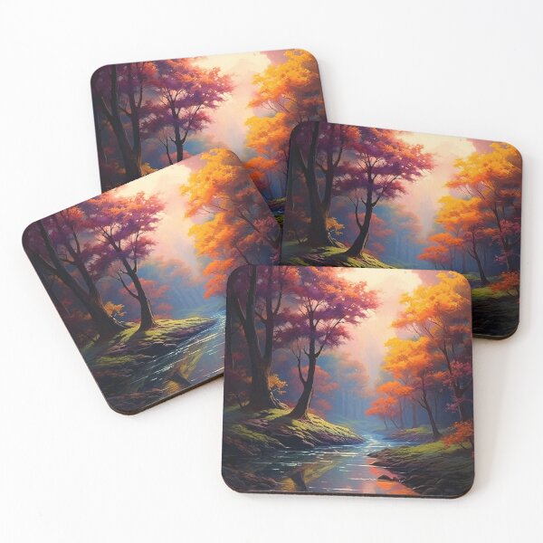 Item preview, Colorful Autumn Scene 2 designed and sold by Red Witch Art.